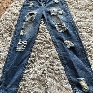 New SHEIN Distressed Jeans Size Small